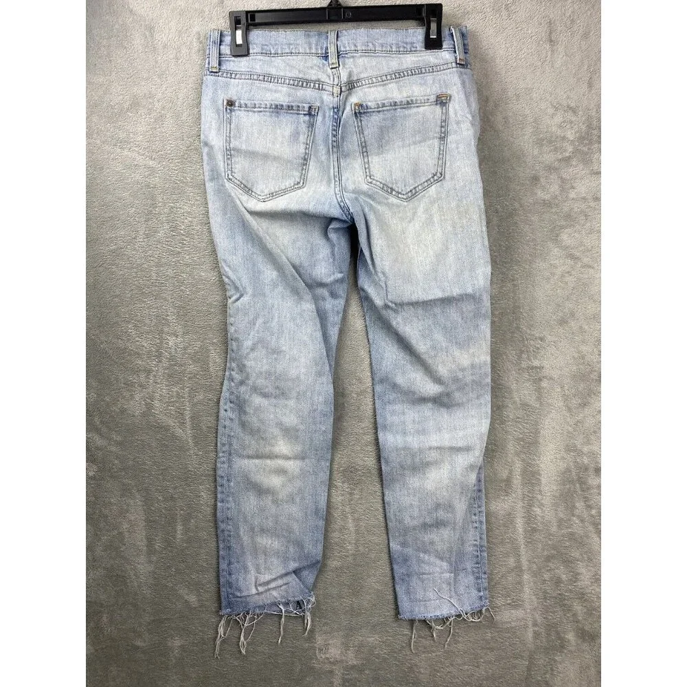 Old Navy Womens 2 Boyfriend Straight Blue Jeans - Picture 8 of 8